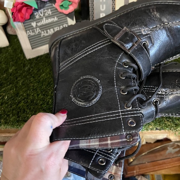 Cadillac Men's Army Black Carpenter Boots Size - Picture 6 of 13